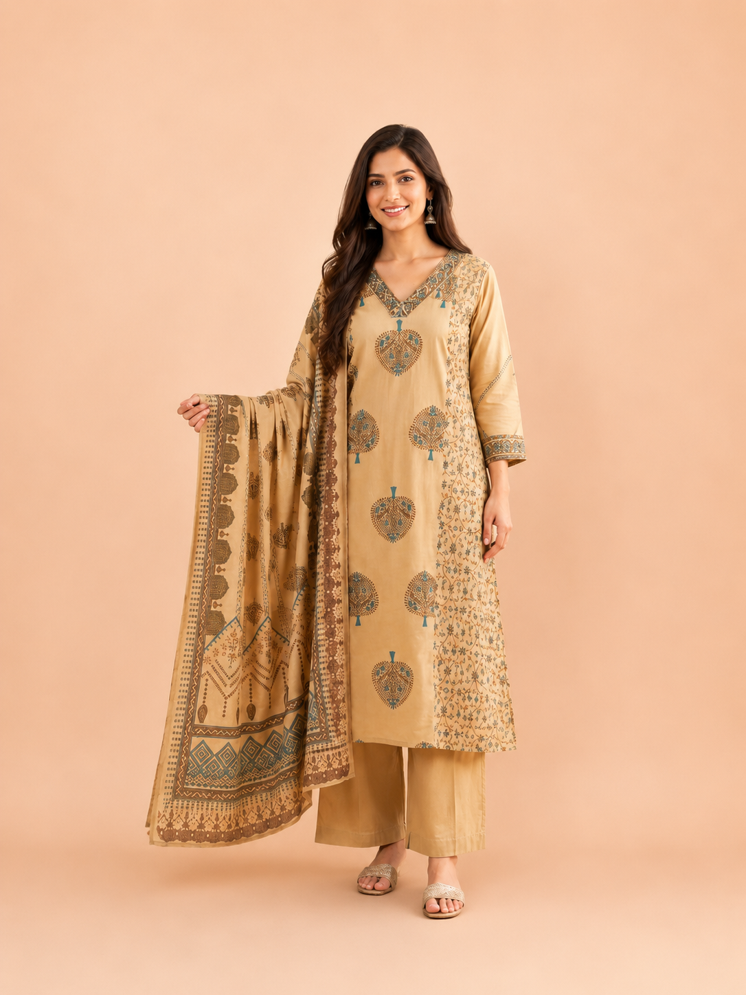 Firozi Grace Suit Set